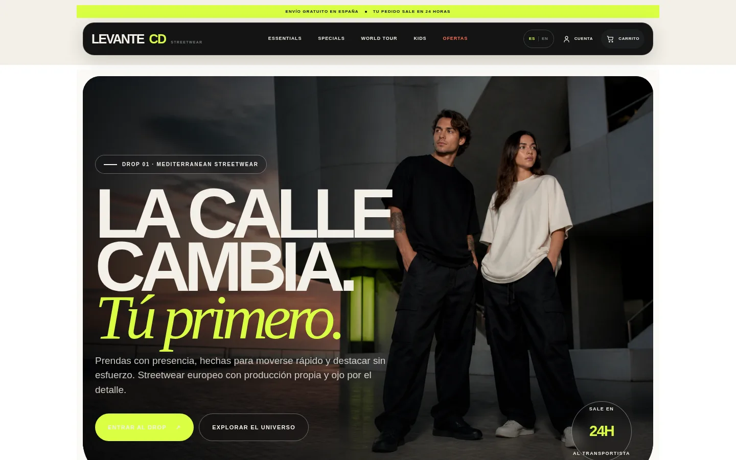 Website van LevanteCD: WooCommerce-webshop gebouwd en beheerd door AJDN